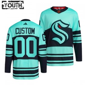 Seattle Kraken Hockeydrakt Custom 2022-23 Isblå Reverse Retro 2.0 Adidas Authentic - Barn